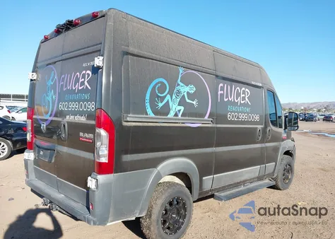 2018 Ram Promaster 2500 High Roof 136 Wb z USA, uszkodzony, nr VIN 3C6TRVCG1JE138932